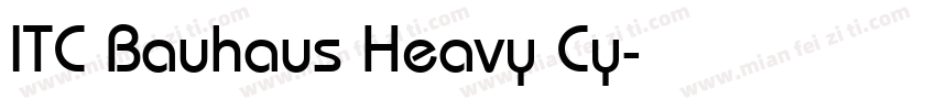 ITC Bauhaus Heavy Cy字体转换